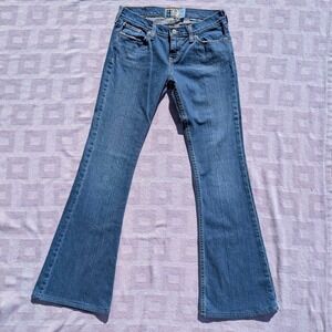 Vintage 90s HCO Hollister Super Flare Jeans Blue Denim Women's Size 5L
